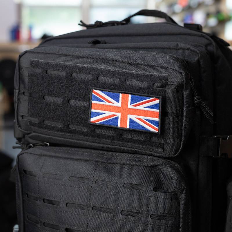 Englische Flagge Aufnäher mit Klettverschluss 7 x 5 cm