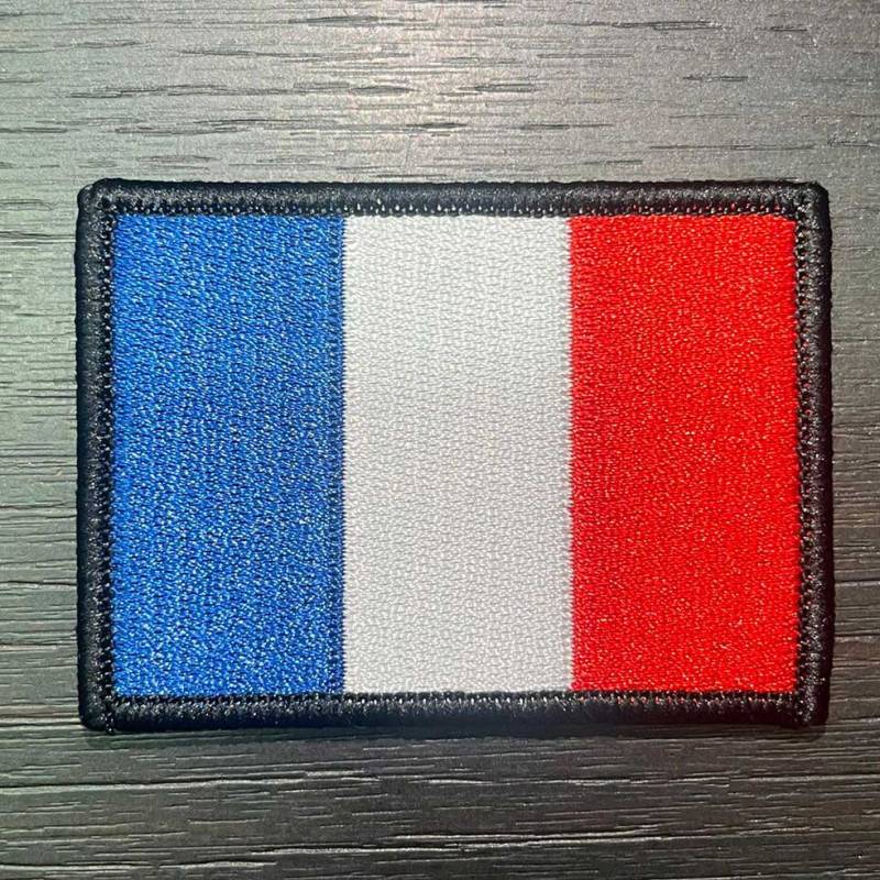 Toppa con bandiera francese con velcro 7 x 5 cm