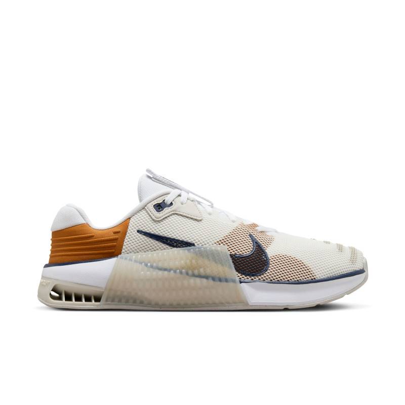 Mens CrossFit Shoes Nike Metcon 9 AMP - White/Brown