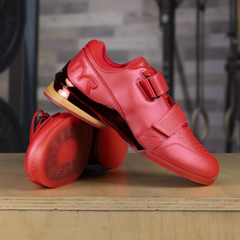 Scarpe da sollevamento pesi TYRFORCE Elite Carbon Lifter Uomo - rosso
