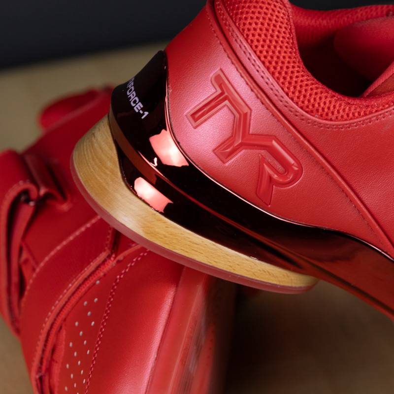 TYRFORCE Elite Carbon Lifter Mens Weightlifting Shoes - red