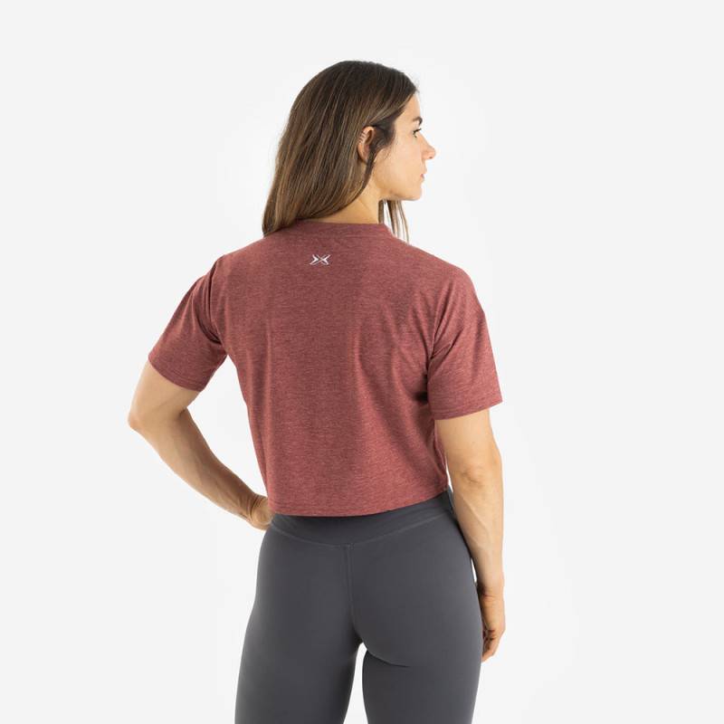 Damen Crop Top Picsil Premium - Kirsche