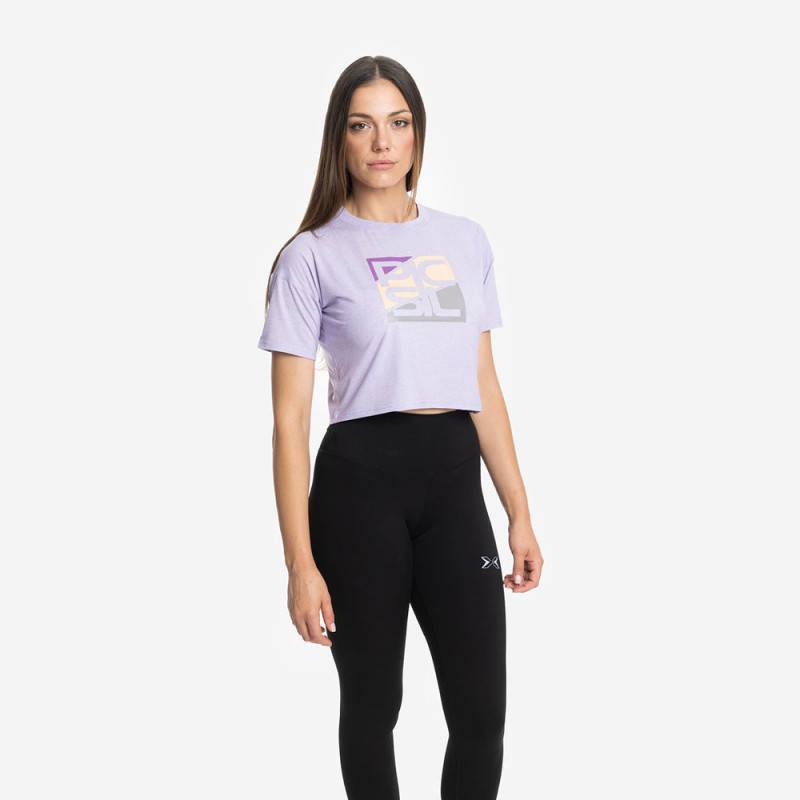 Womens crop top Picsil Premium - Purple
