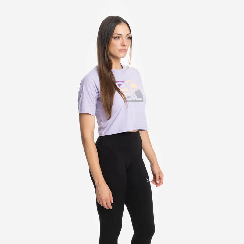 Damen Crop Top Picsil Premium - Lila