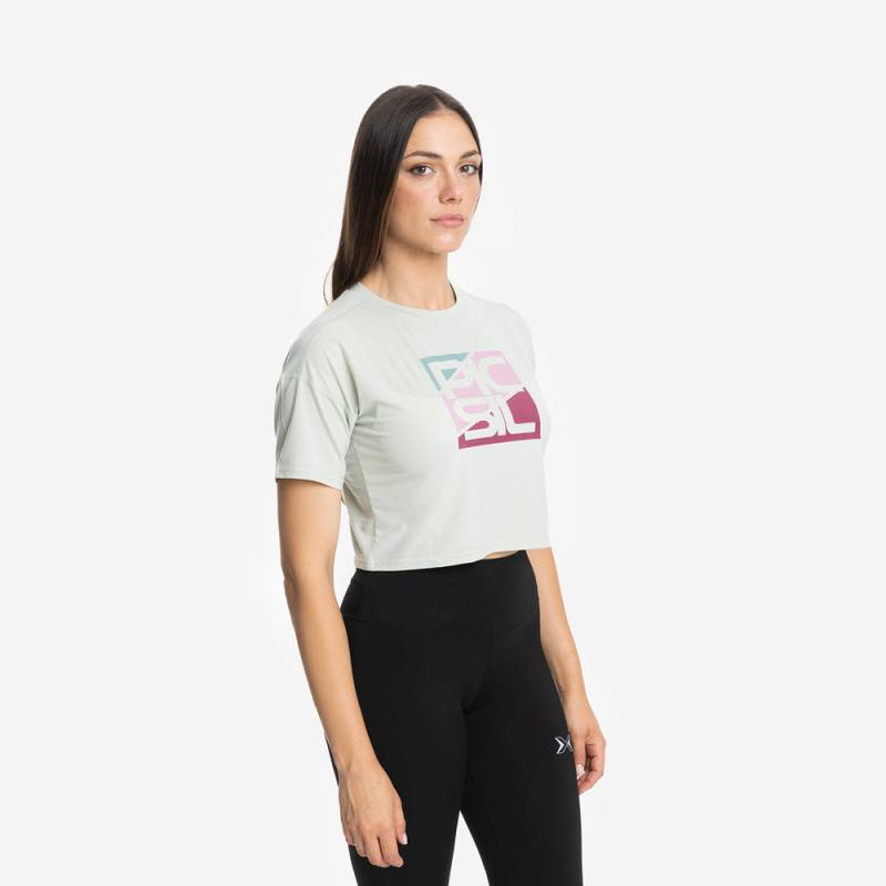 Damen Crop Top Picsil Premium - Grün