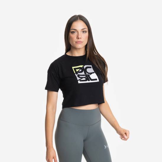 Picsil crop top Premium - Black
