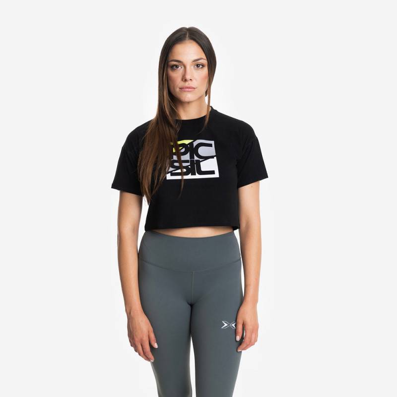 Womens crop top Picsil Premium - Black