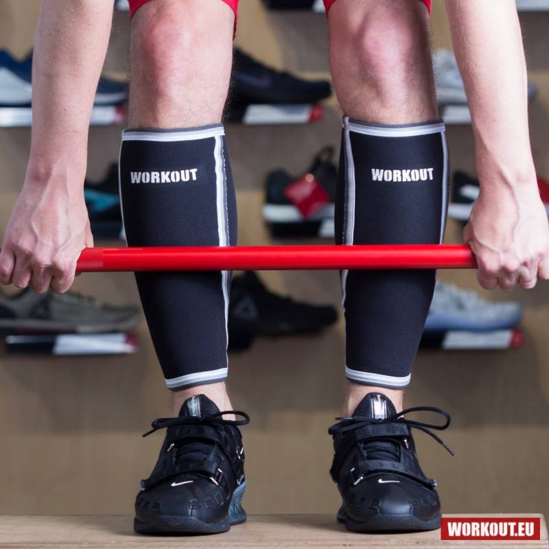 Shin sleeve WORKOUT - black 5 mm (pair)