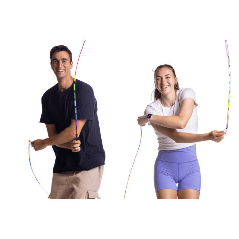 Corda da salto con perline Elite Fai cose difficili - Arcobaleno