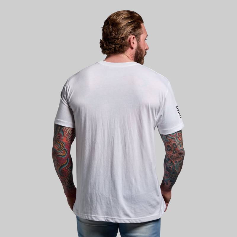 Man T-Shirt born Primitive Brand Tee - white