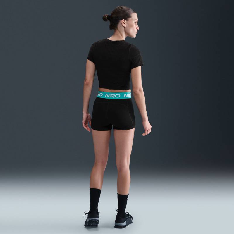 Womens functional shorts Nike Pro black turquoise