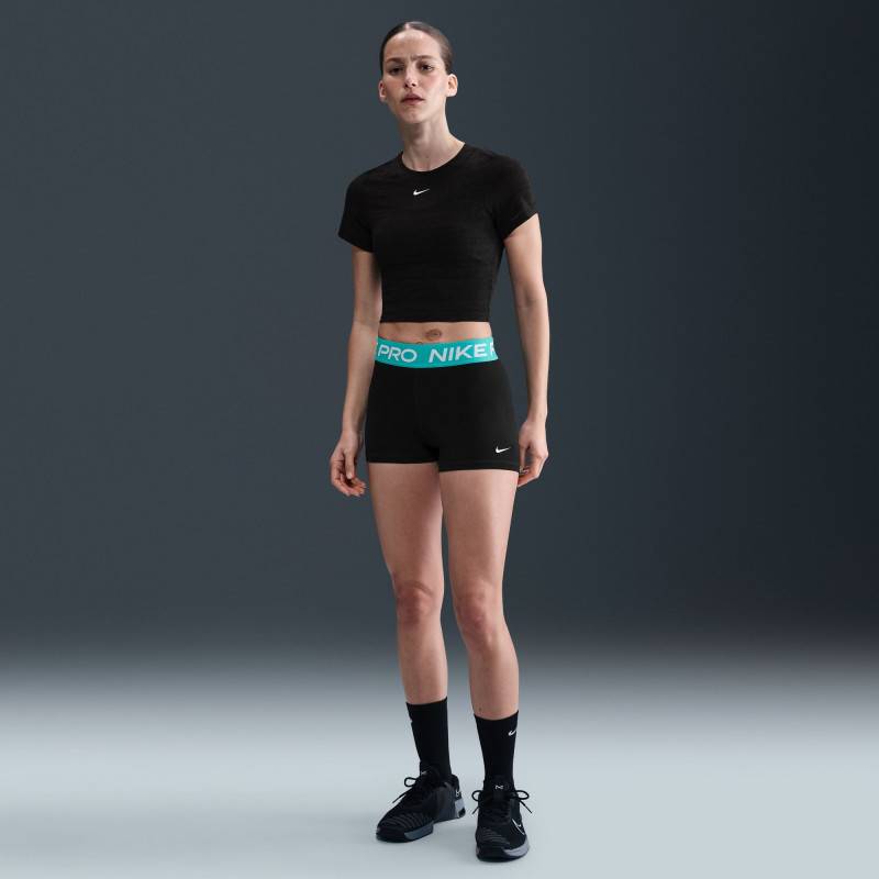 Pantaloncini funzionali da donna Nike Pro nero turchese