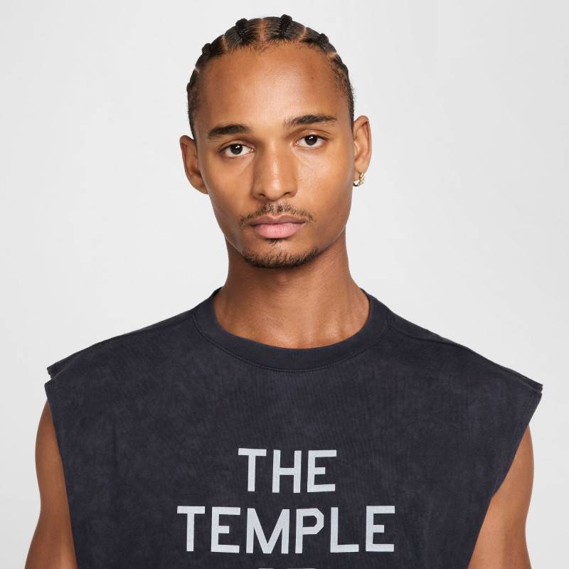 Mens Nike Temple sleeveless t-shirt black
