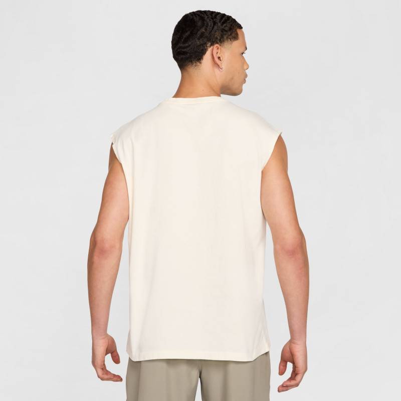 Herren T-Shirt ohne Ärmel Nike Temple - weiß