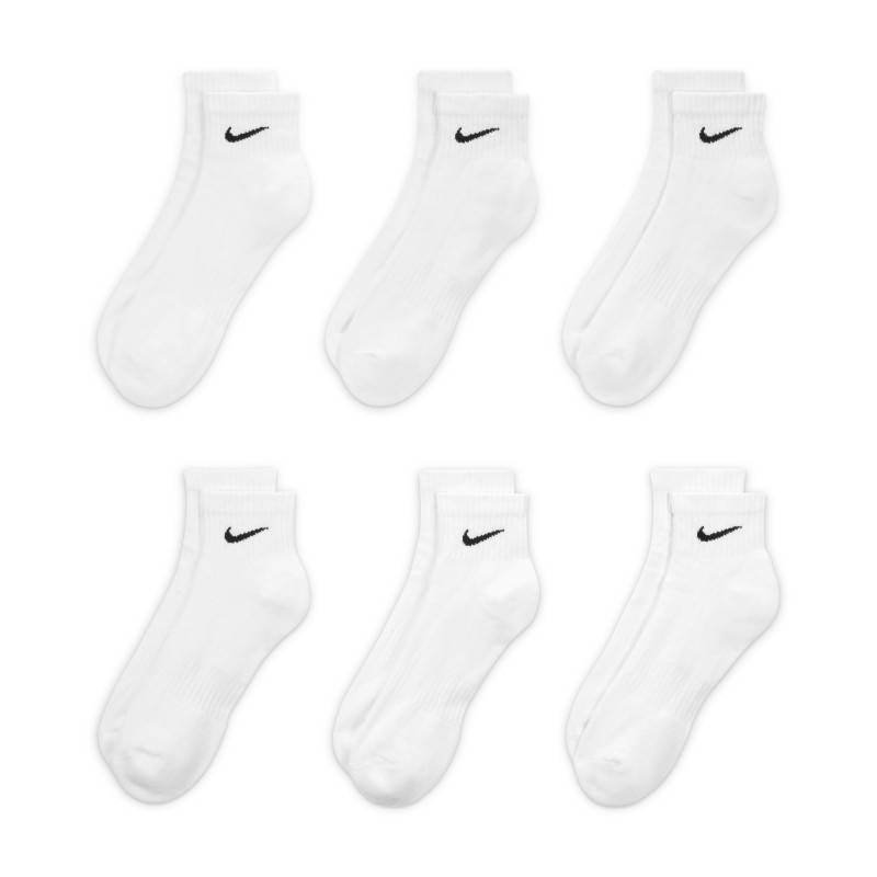 Nike Everyday Cushioned Socken - 6 Paar - Weiß