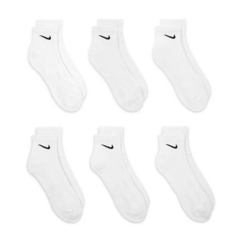 Nike Everyday Cushioned Socken - 6 Paar - Weiß