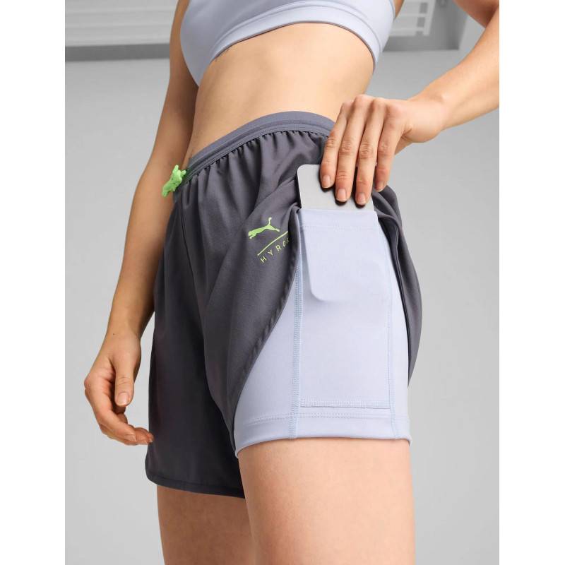 Puma Womens Hyrox Ultraweave 2-in-1 Grey Shorts