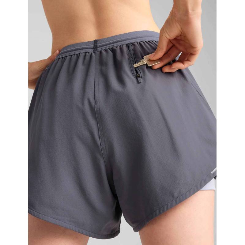 Pantaloncini Puma Hyrox Ultraweave 2-in-1 grigio da donna
