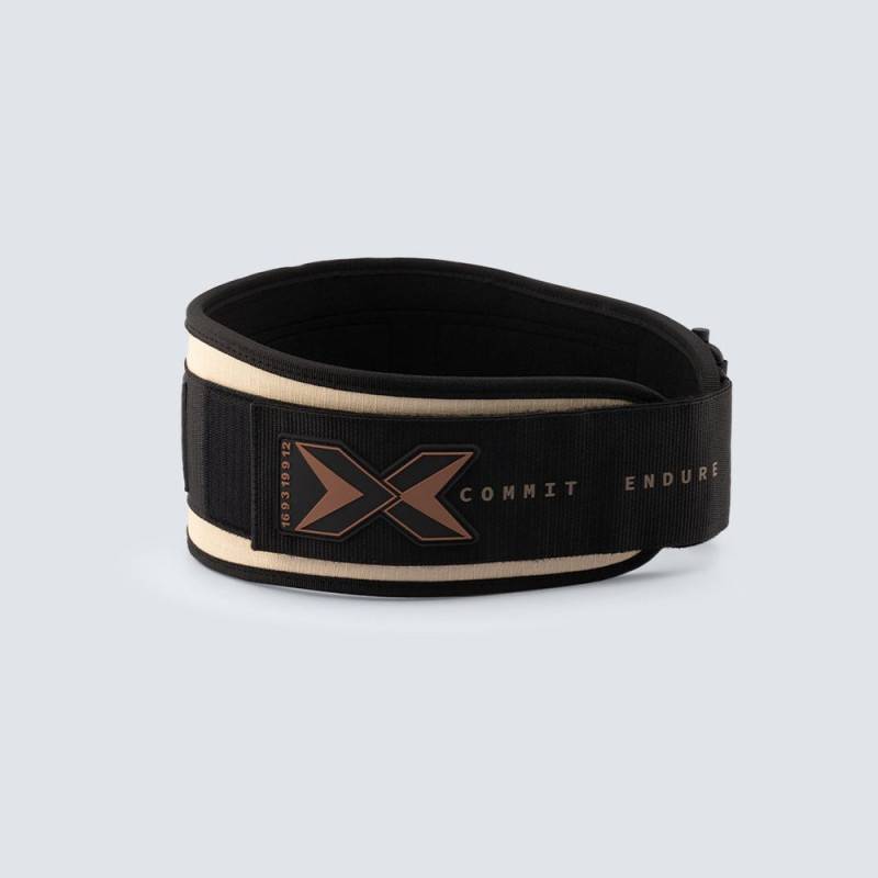 Vzpěračský opasek Picsil 2. generace - světle hnědý