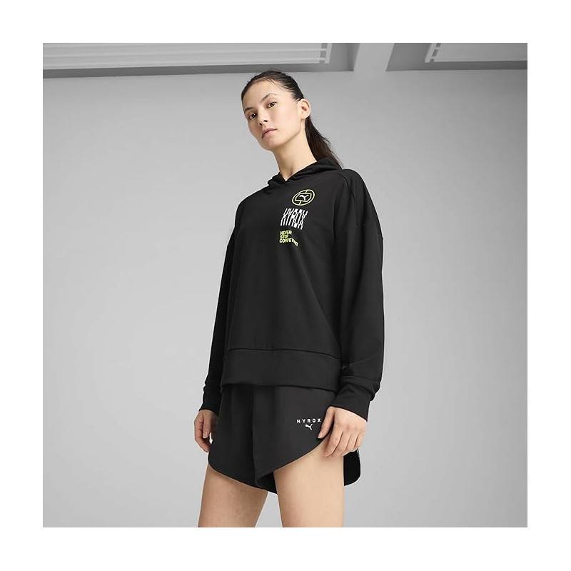 Puma Felpa con cappuccio Hyrox Cloudspun Donna Nero