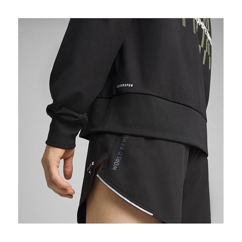 Puma Felpa con cappuccio Hyrox Cloudspun Donna Nero