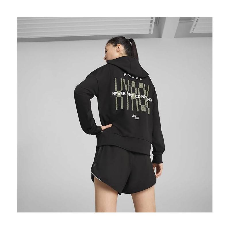Woman hoodie Puma Hyrox Cloudspun black