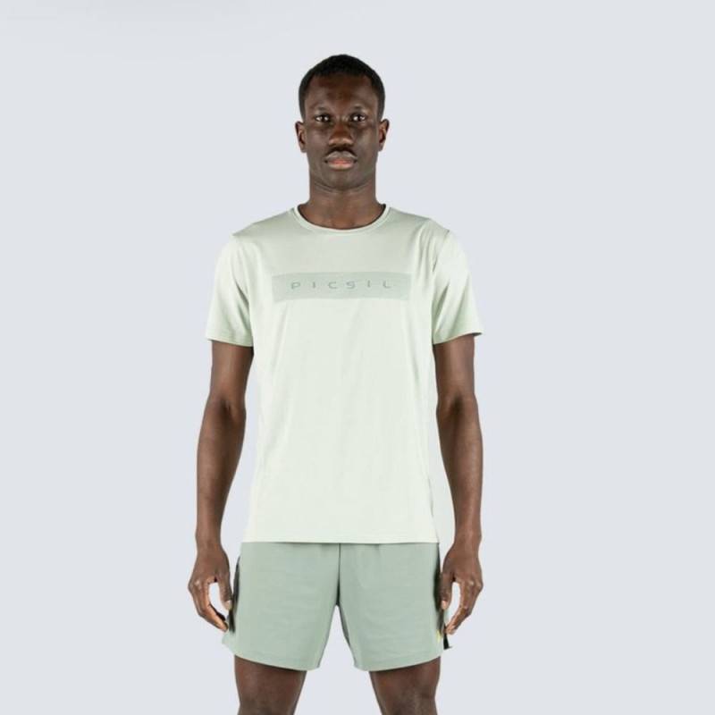 T-shirt uomo Picsil estate - verde