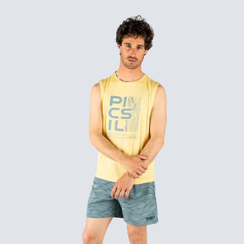 Canotta da uomo Picsil summer 25 - giallo