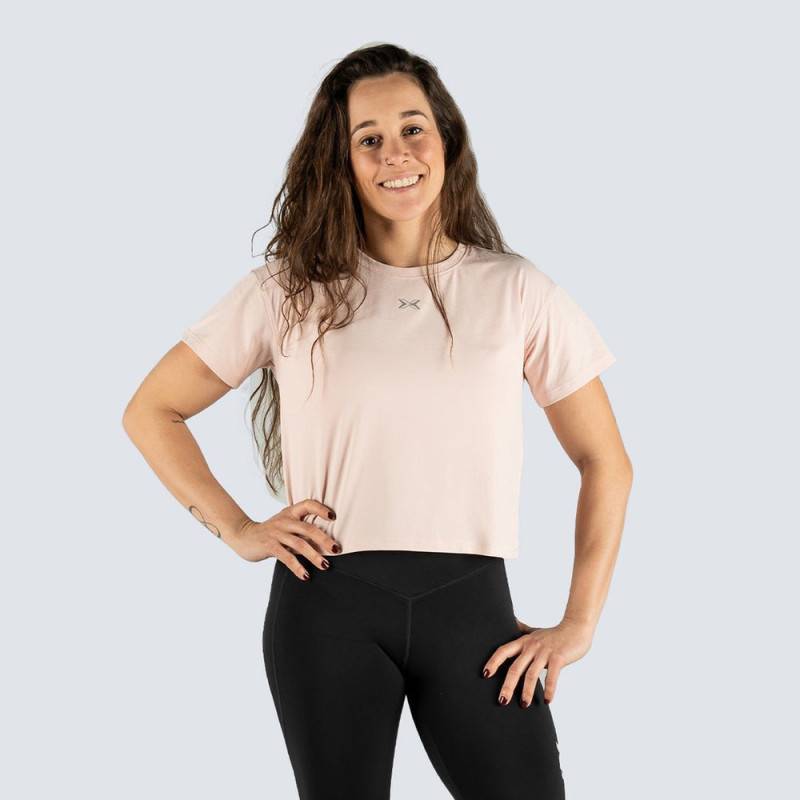 Dámské tričko Tech Move Crop Top - růžová