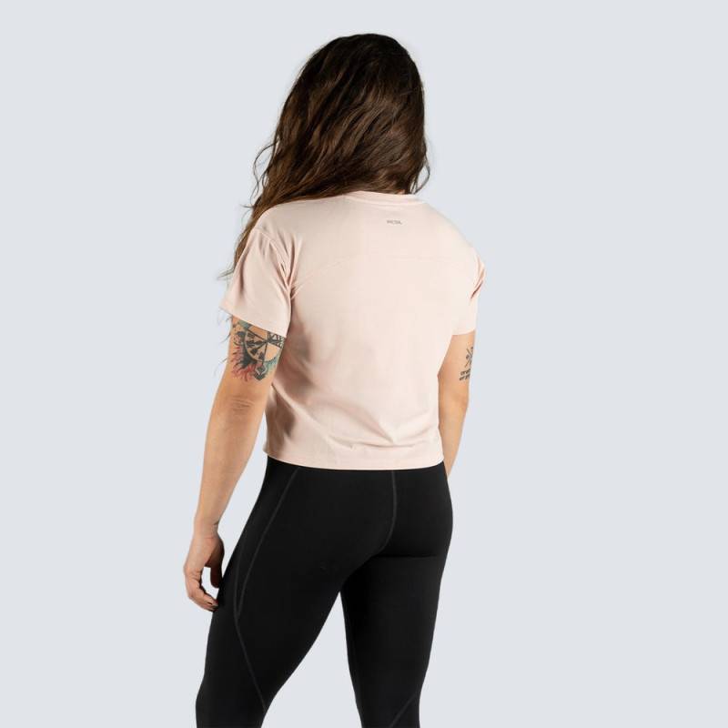 Womens Tech Move Crop Top - pink
