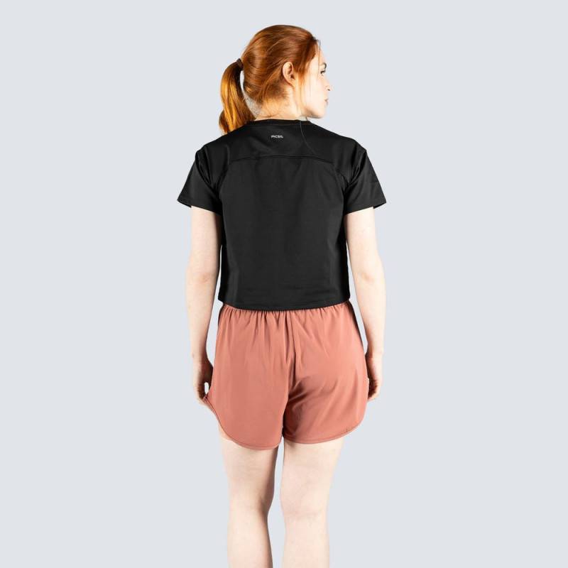 Tech Move Crop Top für Frauen - Schwarz