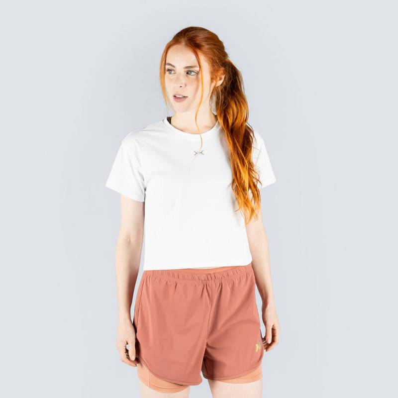 Womens Tech Move Crop Top - White