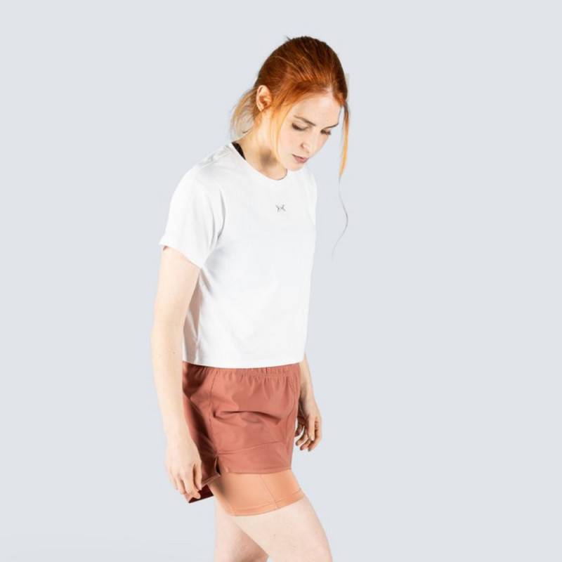 Womens Tech Move Crop Top - White