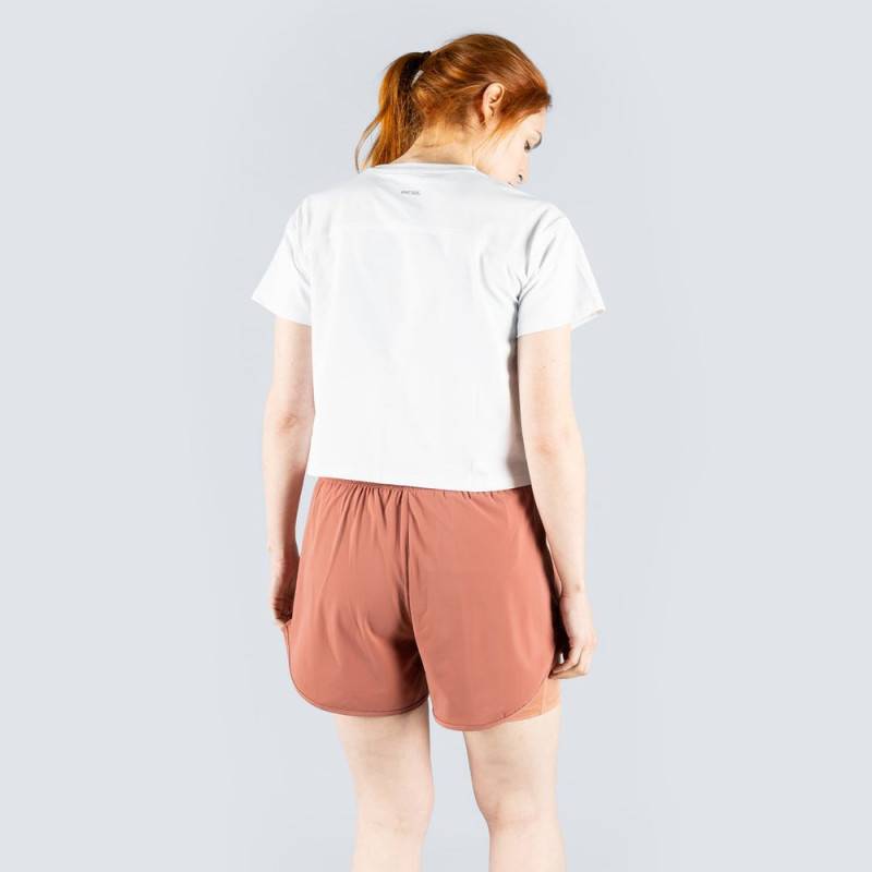 Womens Tech Move Crop Top - White