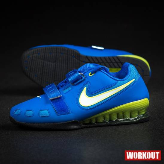 Nike Romaleos 2 Weightlifting Shoes - Hyper Cobalt / Electric Yellow-Black