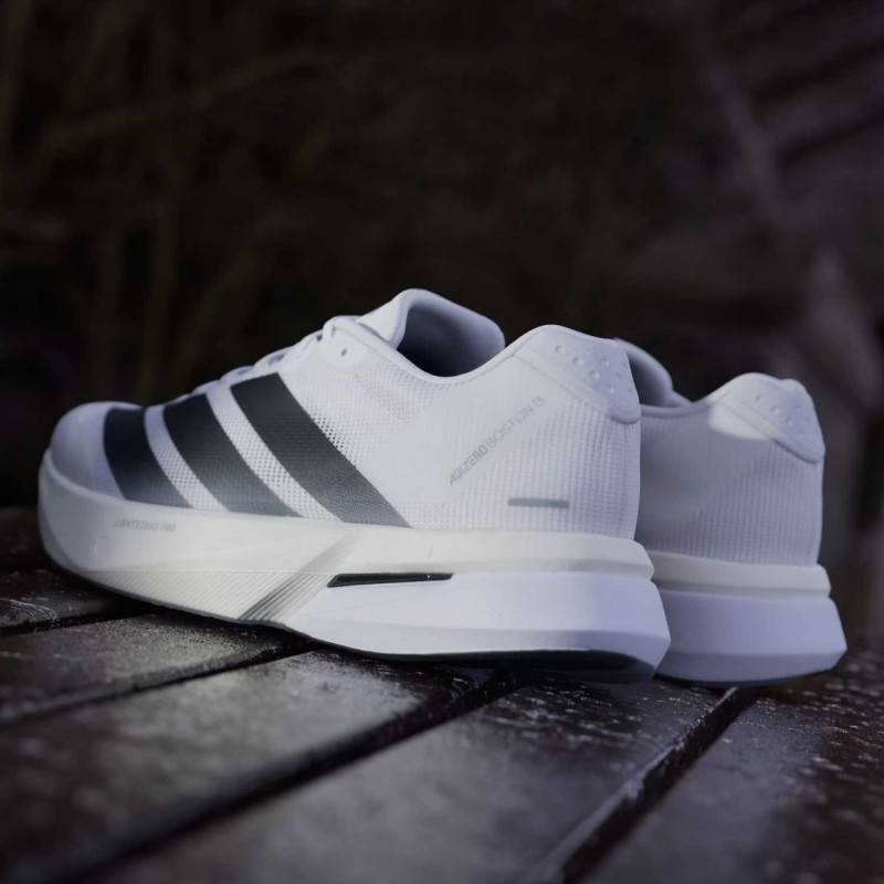 Adidas Adizero Boston 13 weiße Schuhe