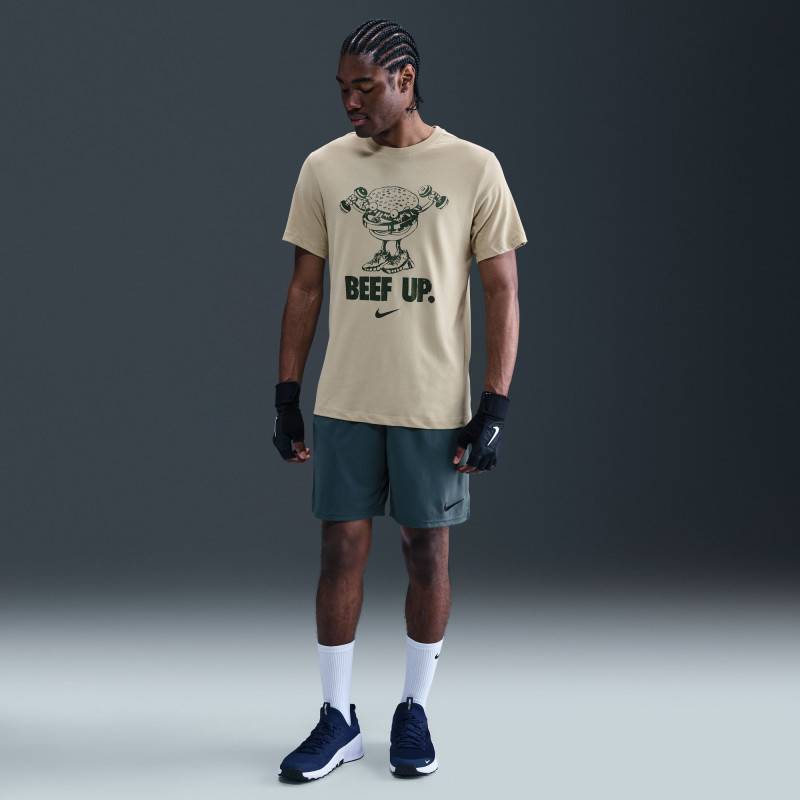 Nike Herren-T-Shirt - beef up - hellbraun