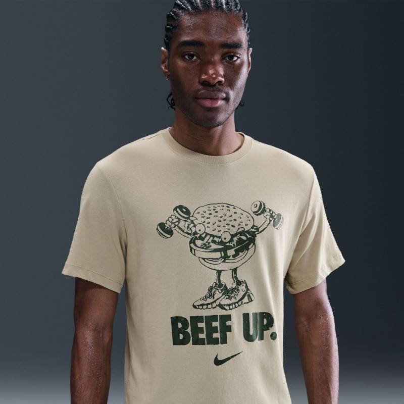 Pánské tričko Nike - beef up - light brown