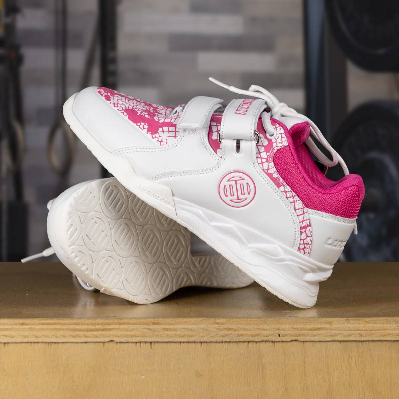 Gewichtheberschuhe LUXIAOJUN Professional - weiß-rosa
