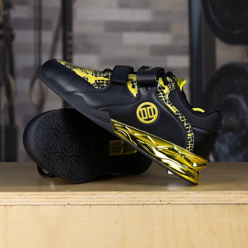 Weightlifting shoes LUXIAOJUN Professional - black and gold