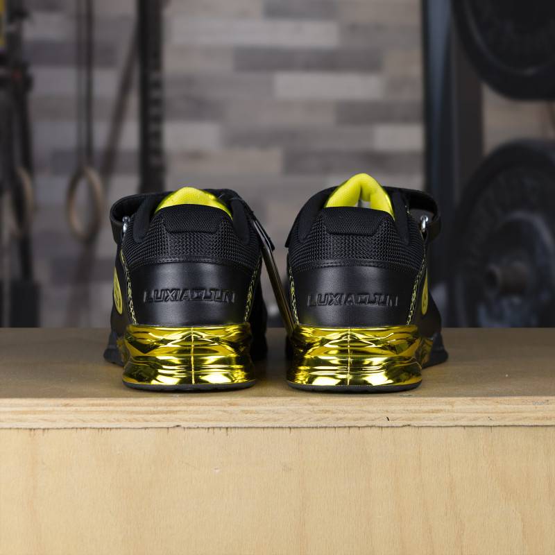 Weightlifting shoes LUXIAOJUN Professional - black and gold