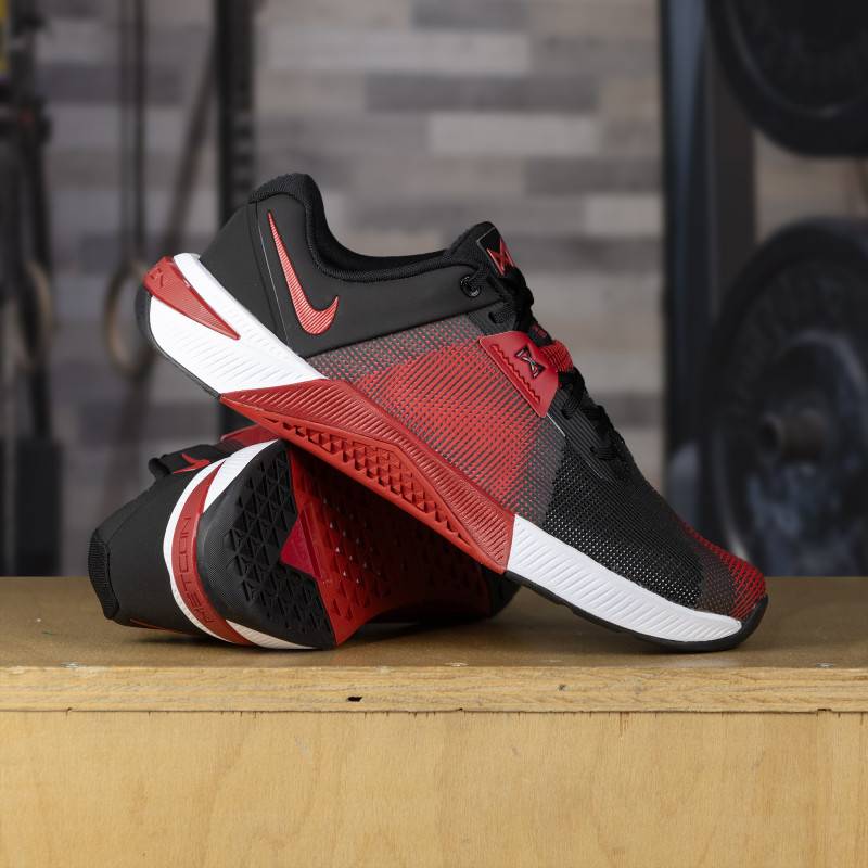 Herren CrossFit Schuhe Nike Metcon 10 - Dunkelrot-Schwarz-Weiß