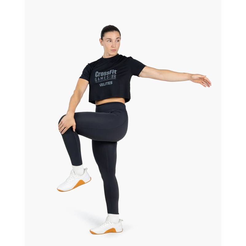 Womens crop t-shirt CrossFit Games 25 - black