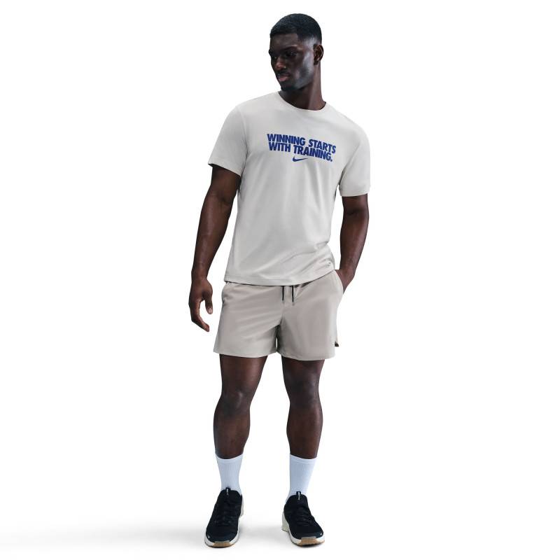 Nike Mens T-Shirt - winning starts with training - blue