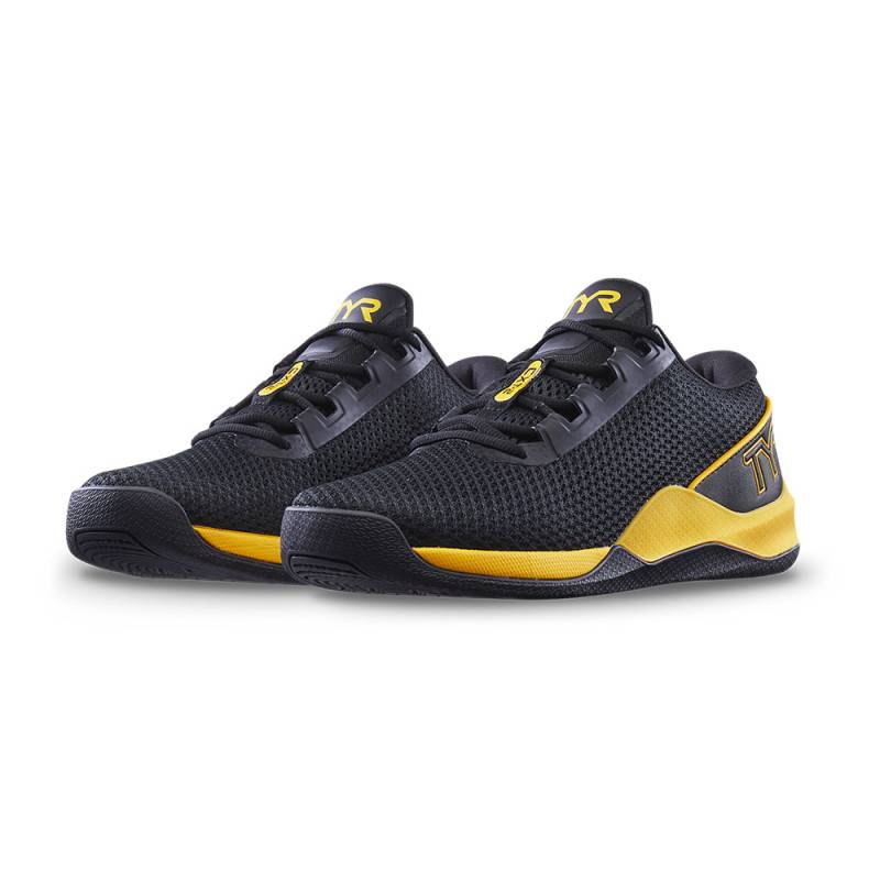 Man training Shoes for CrossFit TYR CXT-2 - black yellow