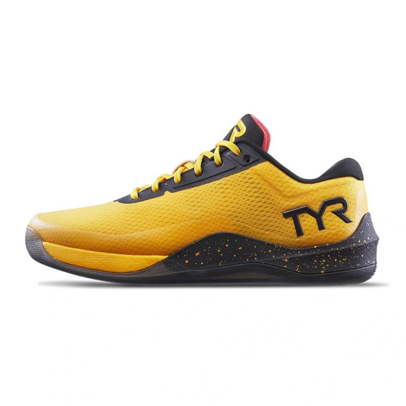 Mens training shoes TYR CXT-2CEE Elite Carbon - black and yellow