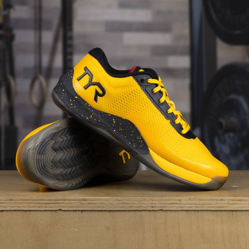Scarpe da allenamento da uomo TYR CXT-2CEE Elite Carbon - nero e giallo