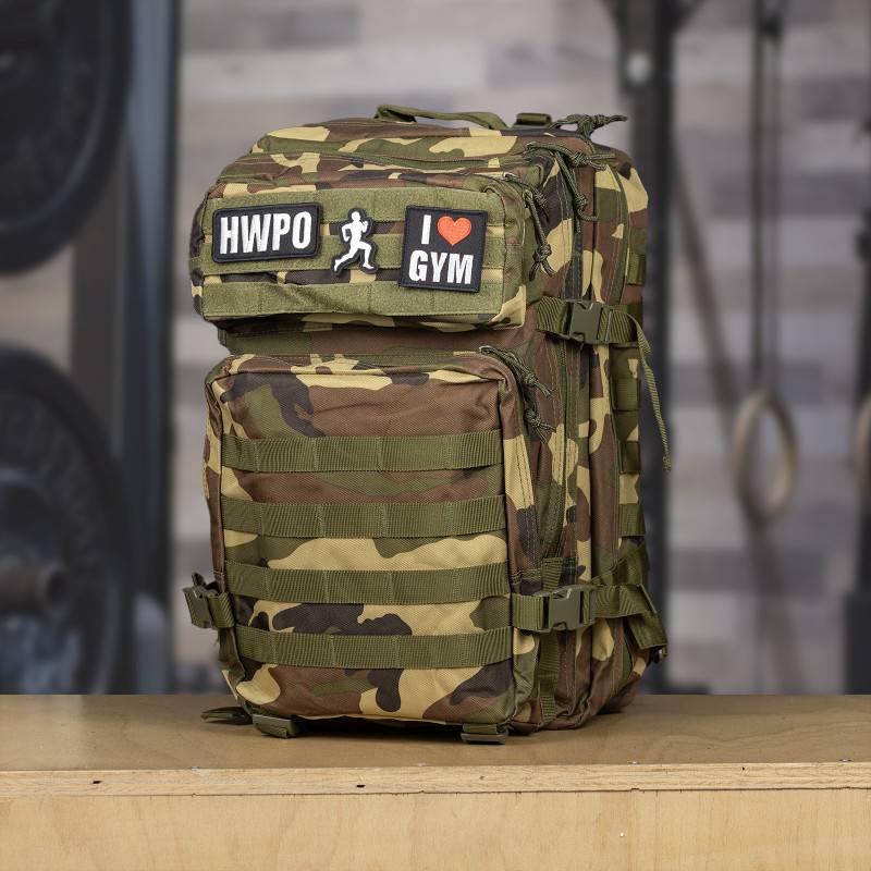 Fitness backpack WORKOUT - green camo