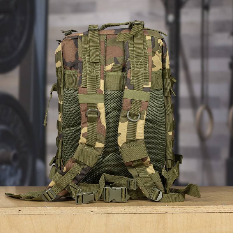 Fitness backpack WORKOUT - green camo