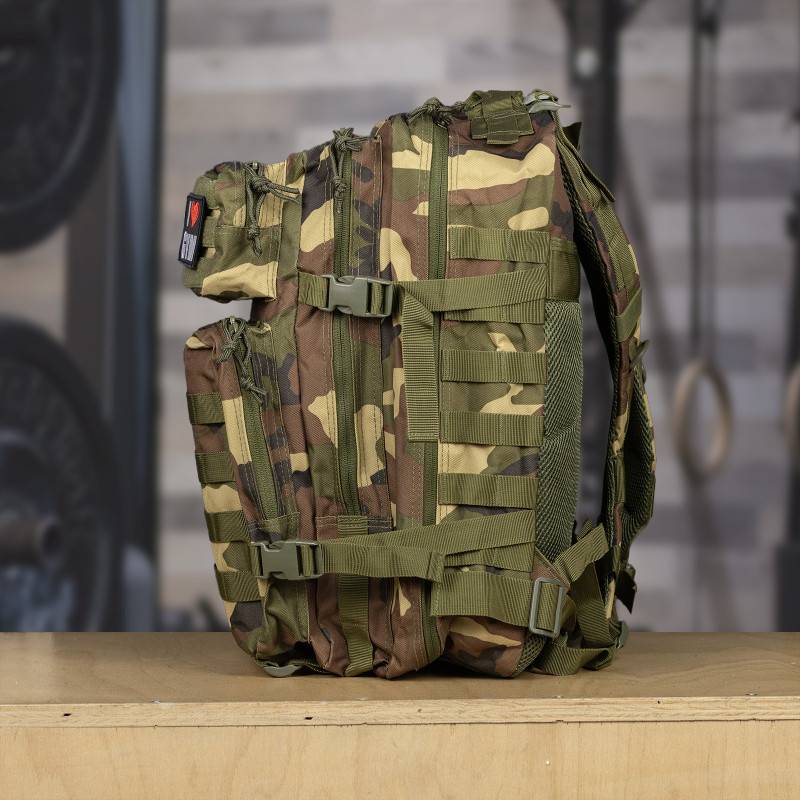 Fitness backpack WORKOUT - green camo